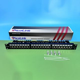 Patch Panel PicoLink CAT6A 24 Port Chính Hãng P/N: PL-S1U24 -C6A