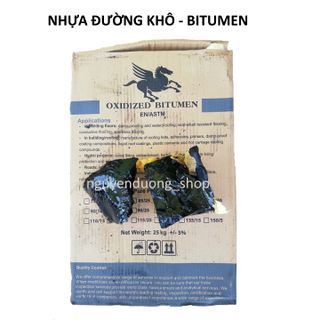 NHỰA ĐƯỜNG CỨNG , KHÔ , NHỰA ĐƯỜNG CHỐNG THẤM , BITUMEN - HỘP 10KG CHỊU NHIỆT CAO