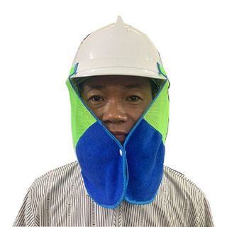 KHĂN CHE NẮNG HÀN QUỐC , KHĂN CHE NẮNG , VÀNH MŨ NÓN CHE NẮNG KẾT HỢP MŨ BẢO HỘ LAO ĐỘNG