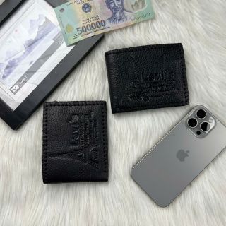 Ví da nappa kèm hộp dành cho nam khâu viền họa tiết dập nổi, nhiều ngăn mã N03 Như Quỳnh Fashion