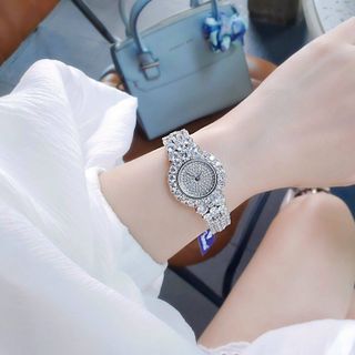 ĐỒNG HỒ NỮ CHÍNH HÃNG MỚI NHẤT FUNMEI F00 FULL ĐÁ PHA LÊ ĐI KÈM TEM KÍCH HOẠT ĐIỆN TỬ