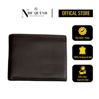 Ví da nappa ngang/đứng + hộp dành cho nam họa tiết dập nổi, nhiều ngăn mã N02 Như Quỳnh Fashion