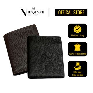 Ví da nappa ngang/đứng + hộp dành cho nam họa tiết dập nổi, nhiều ngăn mã N02 Như Quỳnh Fashion
