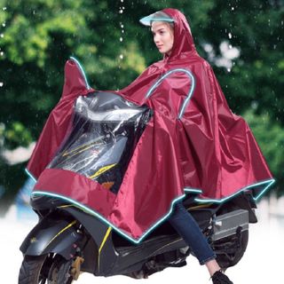 ÁO MƯA 1 ĐẦU, ÁO MƯA CHOÀNG, ÁO MƯA ĐI XE ĐẠP XE MÁY CÓ PHẢN QUANG, ÁO MƯA BẢO HỘ LAO ĐỘNG MÀU ĐỎ ĐÔ