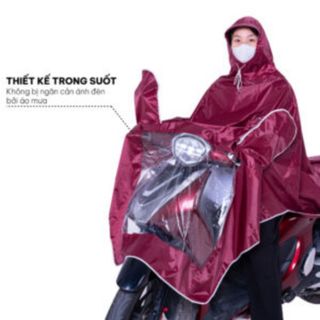 ÁO MƯA 1 ĐẦU, ÁO MƯA CHOÀNG, ÁO MƯA ĐI XE ĐẠP XE MÁY CÓ PHẢN QUANG, ÁO MƯA BẢO HỘ LAO ĐỘNG MÀU ĐỎ ĐÔ