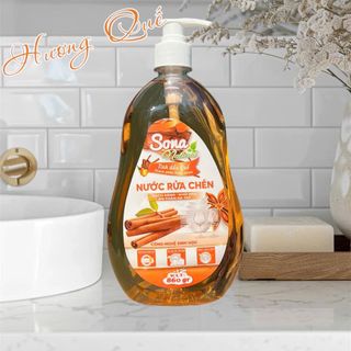 Nước Rửa Chén Sinh Học SONA NATURAL Hương Quế 860Gr | Sản phẩm Sinh Học Được Chiết Xuất Từ Thiên Nhiên