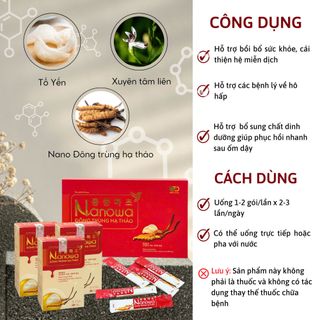 Nước Đông Trùng Hạ Thảo Nanowa - Hộp 45 Gói