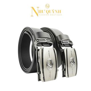 Thắt lưng dây nịt nam da bò thật cao cấp dáng trơn, mặt khóa kéo bạc sang trọng mã T01 Như Quỳnh