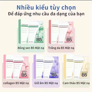 Hộp 10 Miếng Mặt Nạ B5 YUEJIIN Dưỡng Ẩm Làm Dịu Giúp Làm Sáng Da