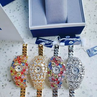 ĐỒNG HỒ NỮ CHÍNH HÃNG MỚI NHẤT FUNMEI FGRAF  FULL ĐÁ PHA LÊ ĐI KÈM TEM KÍCH HOẠT ĐIỆN TỬ