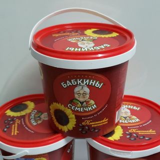 Hộp Hạt Hướng Dương bà già đeo kính Babkiny, nhập khẩu của Nga- Hộp 400g (date 04/04/2025)