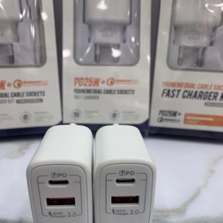 Bộ sạc 2 cổng Sendem C89 PD25W/QC3.0 Chân C to C