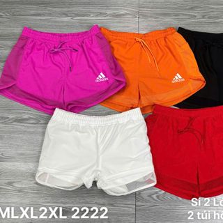 Quần đùi nữ 2 lớp vải đẹp Size m l xl xxl Ri 2222 Tách nửa ri được