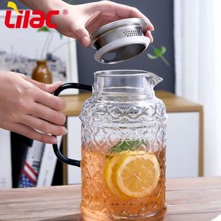 BỘ BÌNH THỦY TINH KÈM 6 LY HỌA TIẾT