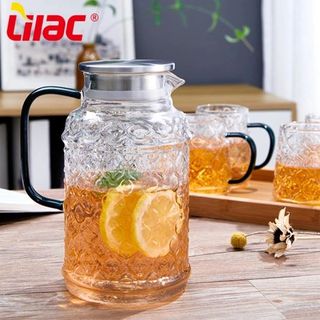 BỘ BÌNH THỦY TINH KÈM 6 LY HỌA TIẾT