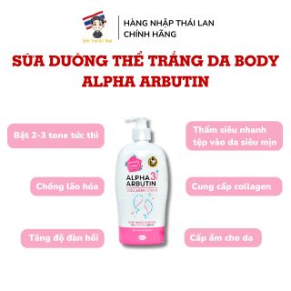 Sữa Dưỡng Thể Trắng Da, Dưỡng ẩm Alpha Arbutin 3 Plus Collagen Lotion 500ml