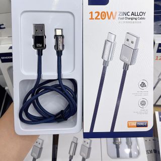 Cáp sạc siêu nhanh Sendem T55 120W chân TypeC