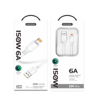 Cáp sạc siêu nhanh Sendem M71P 150W Chân IPhone