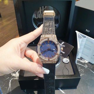SALE NHANH ĐỒNG HỒ NAM CAO CẤP MỚI NHẤT HUB MÁY PIN NHẬT DÂY DA BỌC CAO SU VIỀN ĐÁ