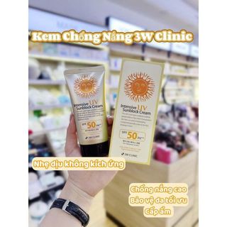 Kem Chống Nắng 3WClinic Intensive UV Sunblock Cream SPF 50PA+++