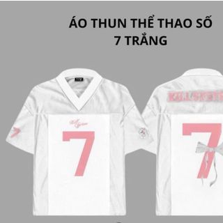 Áo thun in số 7 chất thun mè thái from rộng unisex .