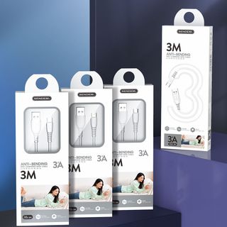 Cáp sạc Sendem M35 3A chống uốn cong dài 3M Chân IPhone