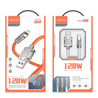 Cáp sạc siêu nhanh Sendem M68P 120W chân IPhone