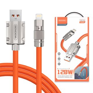 Cáp sạc siêu nhanh Sendem M68P 120W chân IPhone