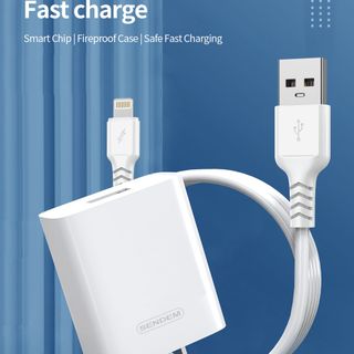 Bộ sạc Sendem C68 2.4A Chân IPhone