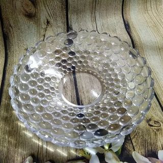 ĐĨA THỦY TINH TRÒN CHẤM BI 24CM P001 (T16)