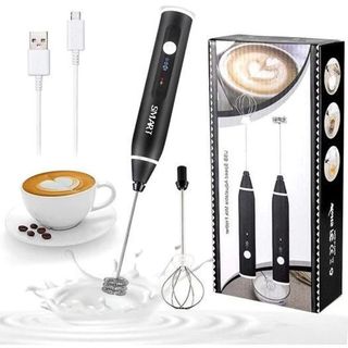 Máy tạo bọt cafe 3 tốc độ Smart, máy đánh trứng cầm tay không dây, hỗ trợ sạc pin tiện lợi sử dụng