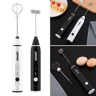 Máy tạo bọt cafe 3 tốc độ Smart, máy đánh trứng cầm tay không dây, hỗ trợ sạc pin tiện lợi sử dụng