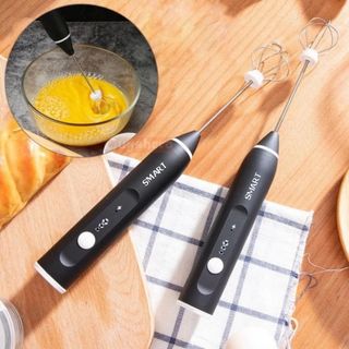 Máy tạo bọt cafe 3 tốc độ Smart, máy đánh trứng cầm tay không dây, hỗ trợ sạc pin tiện lợi sử dụng