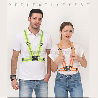Dây Đai Phản Quang An Toàn , Áo Dây Chun Phản Quang 3M Nam Nữ Đi Phượt/ Đi Xe Máy/ Đạp Xe Đạp