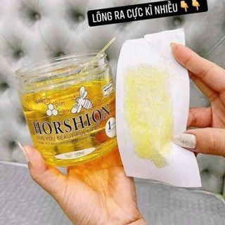 Sáp Wax lông Horshion con ong wax lạnh mật ong Hàn Quốc 750ml ( không kèm giấy wax)