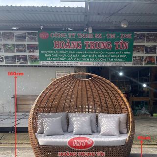 Sofa mái vòm ngoài trời giường tắm nắng có mái vòm