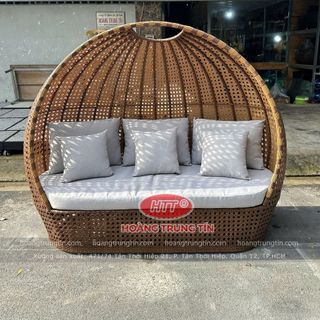 Sofa mái vòm ngoài trời giường tắm nắng có mái vòm