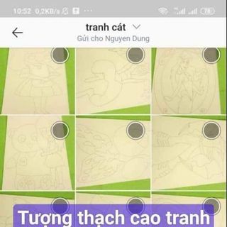 Tượng thạch cao combo 108 con 100 cọ 12 màu 20 khay chỉ 850k được free ship