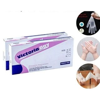HỘP 100 GĂNG TAY CAO SU TPE