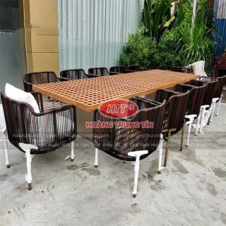 Ghế mây nhựa cao cấp nhà hàng Resort ngoài trời