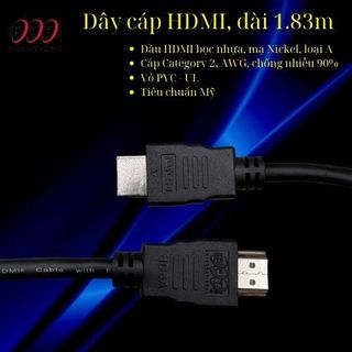 Dây HDMI 1,83m PCTHD6AW ( FullVAT | Thùng 220s )