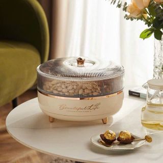 Khay Mứt Tết 2025 2 Tầng, Hộp Đựng Bánh Kẹo Chất Liệu Nhựa Cao Cấp, Decor Phòng Khách