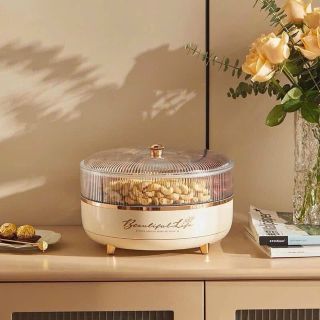 Khay Mứt Tết 2025 2 Tầng, Hộp Đựng Bánh Kẹo Chất Liệu Nhựa Cao Cấp, Decor Phòng Khách
