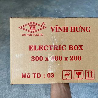 Tủ nhựa ABS - 300x400x200mm - Trắng