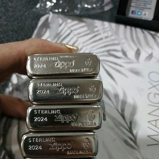 Bật Lửa ZIPPO Mỹ, Bật Lửa ZIPPO USA Mô Phỏng STERLING BẠC KHỐI Họa Tiết CÁ CHÉP HÓA RỒNG