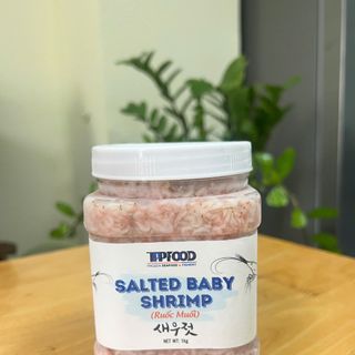 Salted Baby Shrimp - Ruốc muối - Mắm tép dùng làm kim chi, nước sốt hoặc ăn sống - 500GR/HỦ