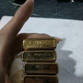 Bật Lửa ZIPPO Mỹ, Bật Lửa ZIPPO USA Vân Xước Mạ Crom Khắc LOGO 12 con giáp