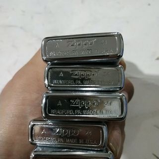 Bật Lửa ZIPPO Mỹ, Bật Lửa ZIPPO USA Mạ Crom TRắng Bóng