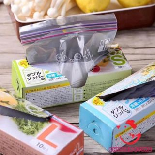 SET 3 HỘP TÚI ZIP ĐỰNG THỰC PHẨM NHẬT BẢN