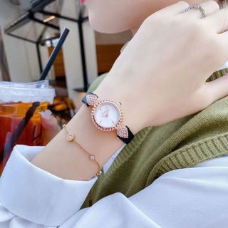 ĐỒNG HỒ NỮ CHÍNH HÃNG MỚI NHẤT SCOTTIE DÂY DA MẶT TRÒN